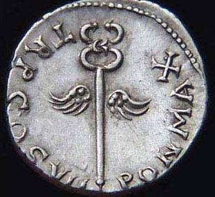 kaduceusz na monecie Wespazjana